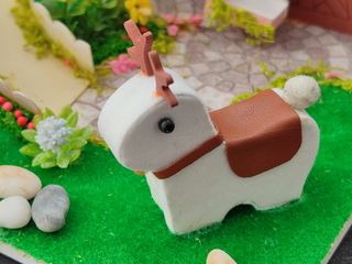 Miniatura NORIA muñecas feria carrusel casita casa