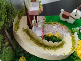 Miniatura NORIA muñecas feria carrusel casita casa