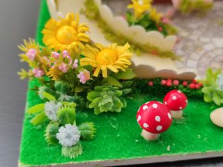 Miniatura NORIA muñecas feria carrusel casita casa