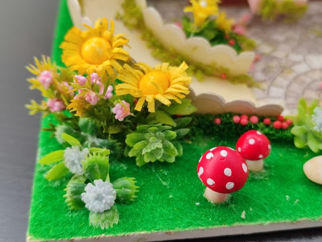 Miniatura NORIA muñecas feria carrusel casita casa