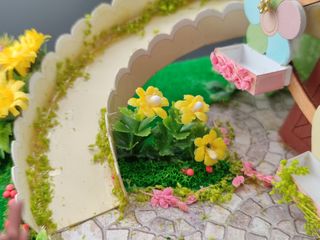 Miniatura NORIA muñecas feria carrusel casita casa