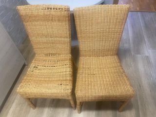 Sillas de mimbre 