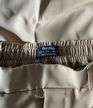 Pantalones de traje marrones Bershka