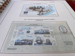 ALBUM DE SELLOS FILABO DEL 1983 AL 1987