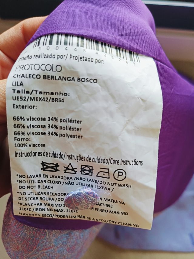 Chaleco Novio Talla UE52