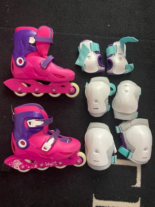 Patines en Linea + Protecciones basicas OXELO