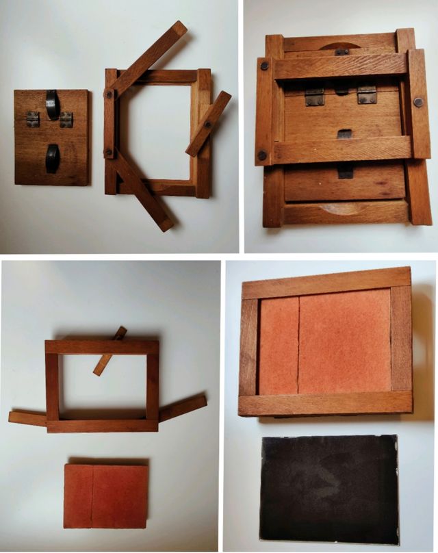 Cámara Dr. R. Krugener 1900 aprox + accesorios 