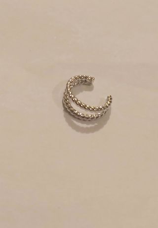 Earcuff doble cordon plata 925