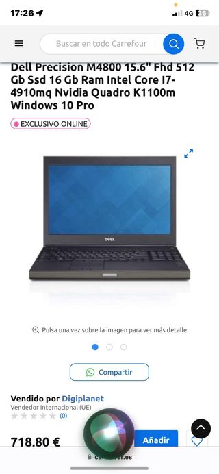 Portatil Dell Precision I7 24gb ram