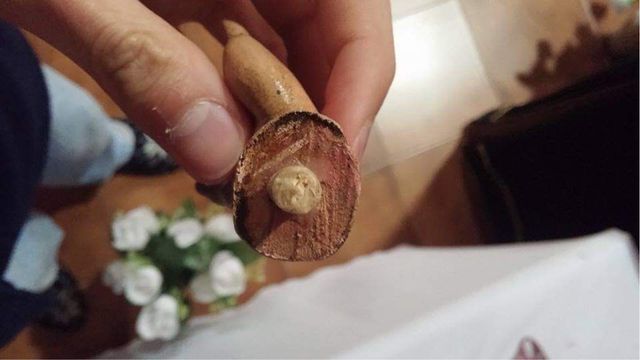 ANTIGUA Virgen dolorosa en madera 80cm.