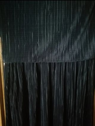 Vestido plisado azul Talla 40