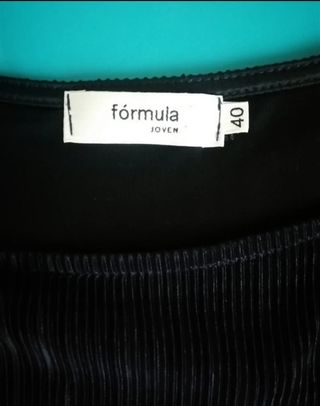 Vestido plisado azul Talla 40