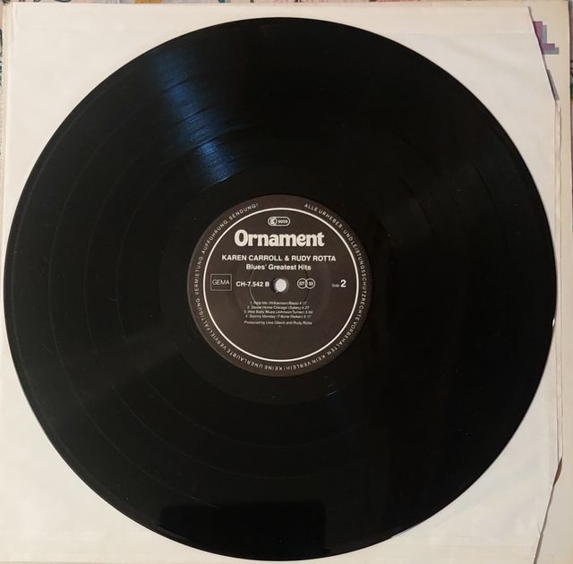 Lp Karen Carroll Rudy Rotta Blues Greatest Hits Ma