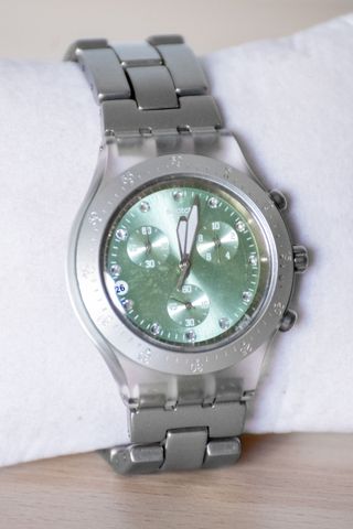 Reloj Swatch Irony Diaphane menta