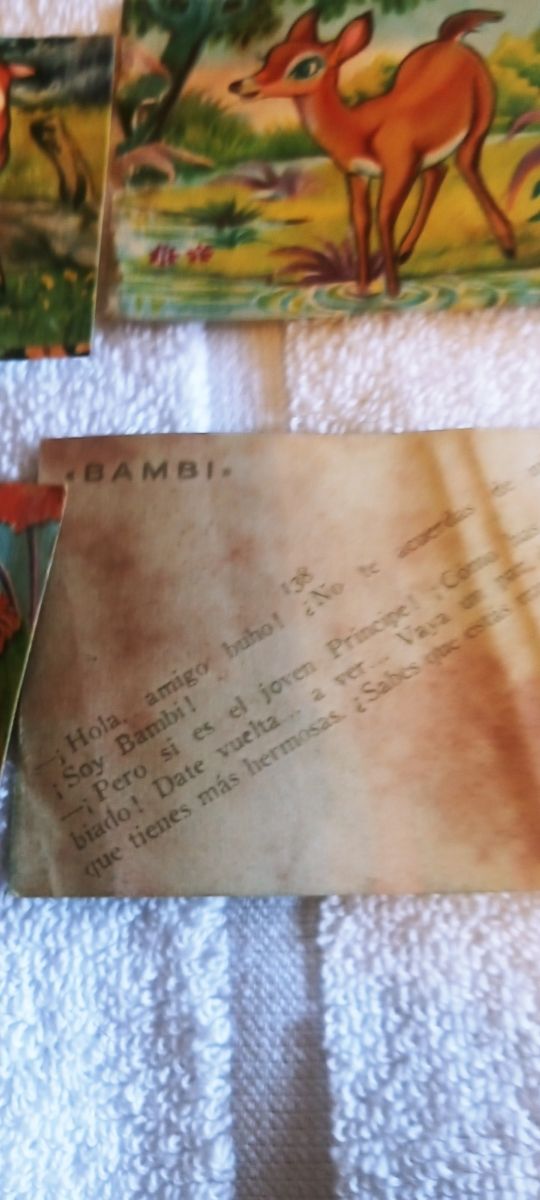 Lote de 30 cromos BAMBI Fher años 50/60