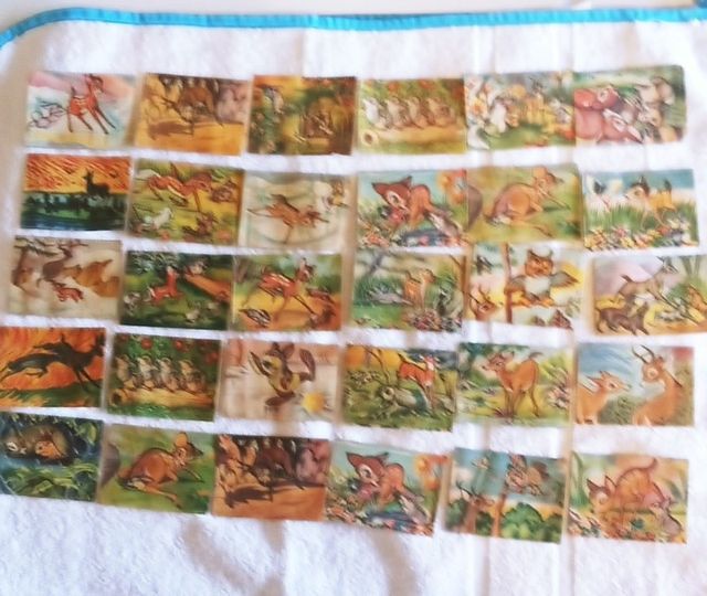 Lote de 30 cromos BAMBI Fher años 50/60