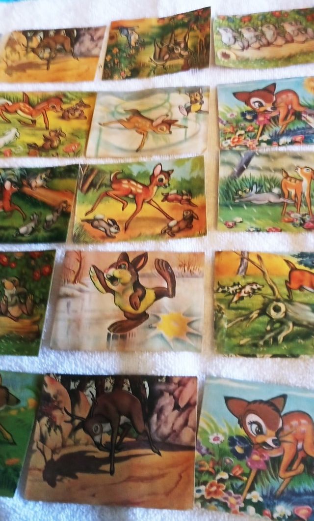Lote de 30 cromos BAMBI Fher años 50/60