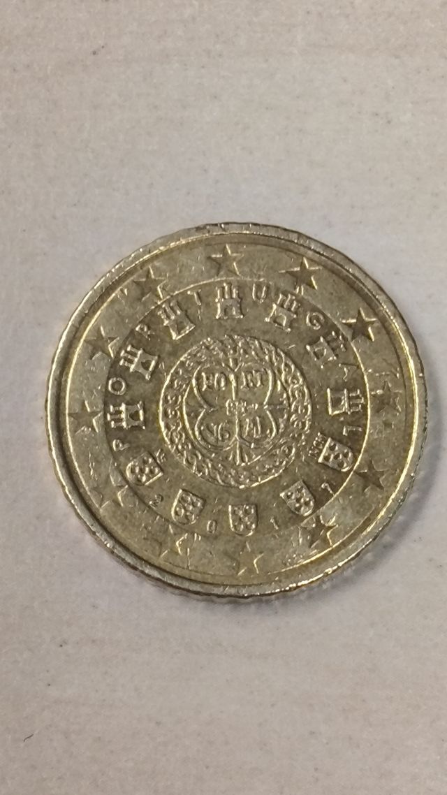 50 céntimos de Portugal de 2017
