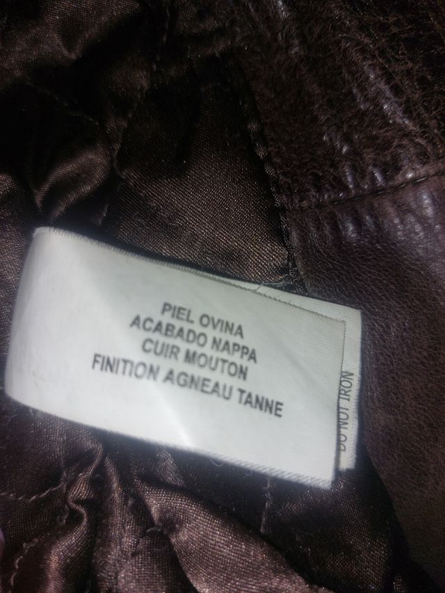 Cazadora piel stradivarius