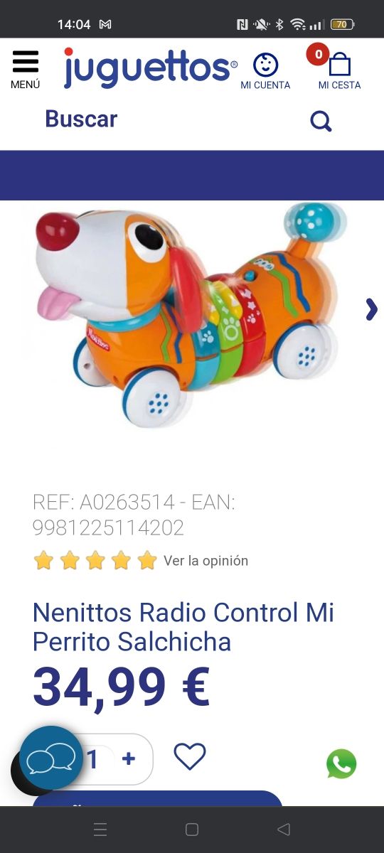 Perro juguettos mando bebe