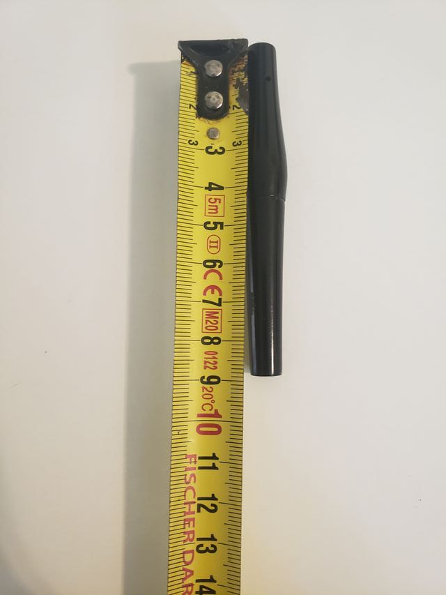 Boquilla negra - 9 cm de largo
