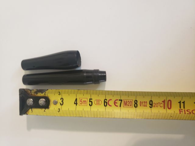 Boquilla negra - 9 cm de largo