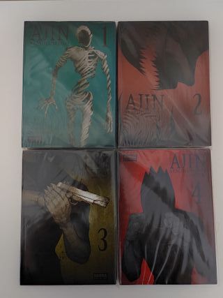 Ajin - Manga Nº 1, 2, 3 y 4 con funda