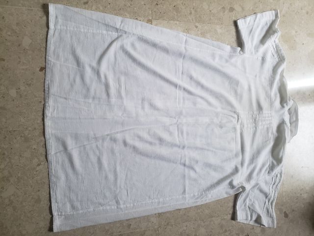 Camisa larga transparente larga con botones T 46