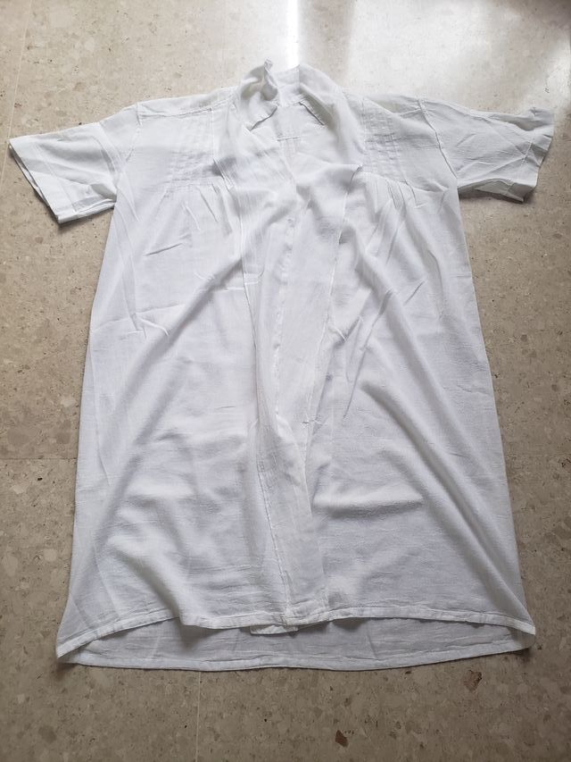 Camisa larga transparente larga con botones T 46