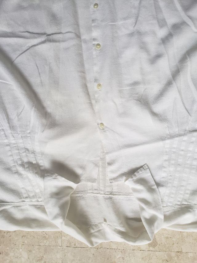 Camisa larga transparente larga con botones T 46