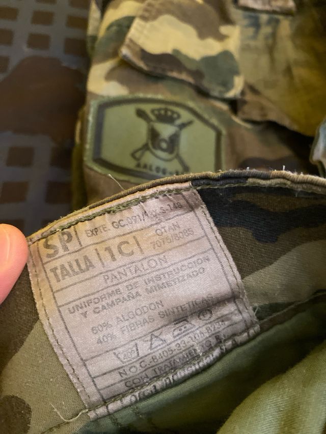 Traje militar completo