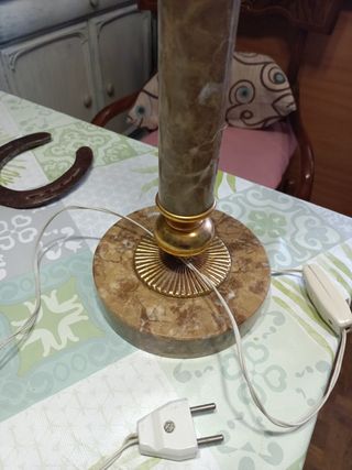 Antigua lampara de alabastro 