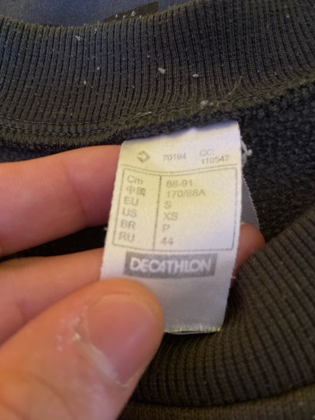 Sudadera verde decathlon