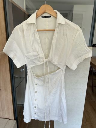 Vestido Blanco corto Zara