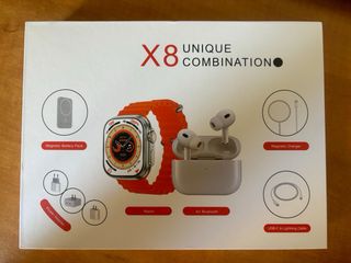 Pack reloj X8 accesorios y 1 correa de tela extra