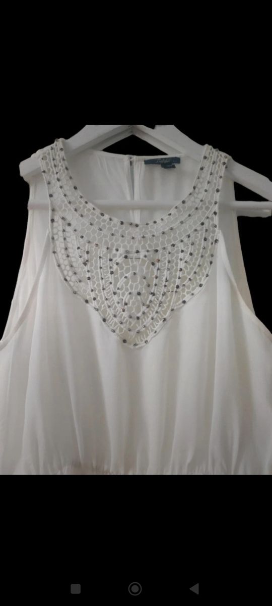 Vestido blanco Zara talla L