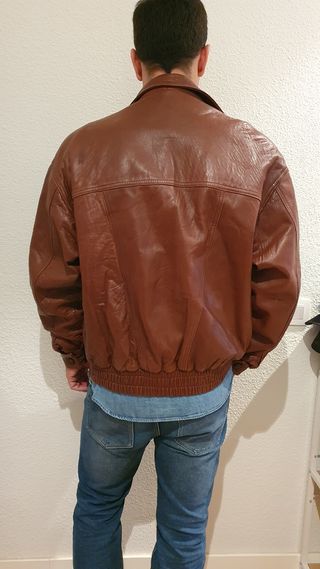Cazadora de cuero