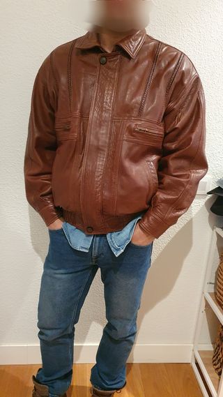 Cazadora de cuero