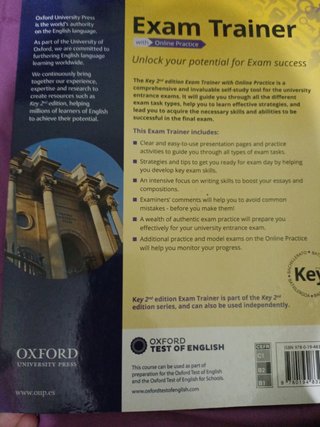 Exam trainer Key to bachillerato Oxford