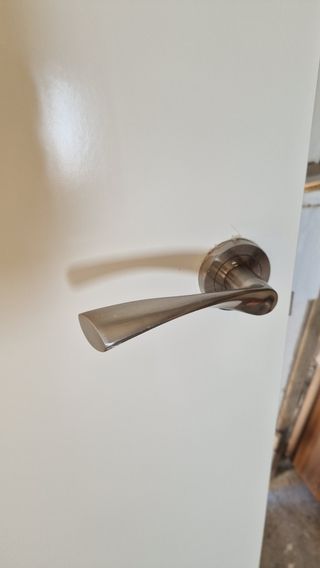 Puerta maciza blanca