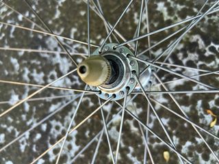 Ruota bici corsa con tubolari - vintage eroica