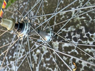 Ruota bici corsa con tubolari - vintage eroica