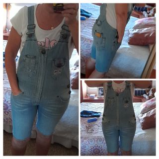 Lois vintage.Peto corto vaquero mujer L o 38-40. 