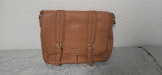 Bolso bandolera camel MSK universidad/oficina