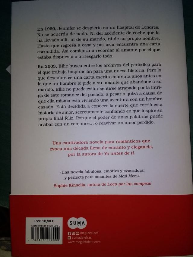 3 libros de Jojo Moyes:Antes de ti,Después de ti..