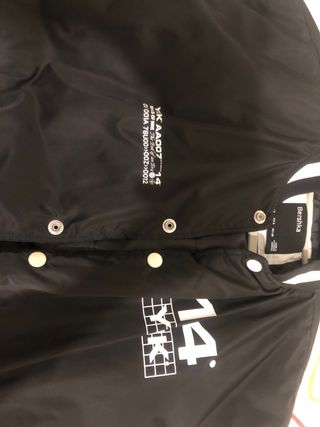 chaqueta estilo americano berska blanco y negro