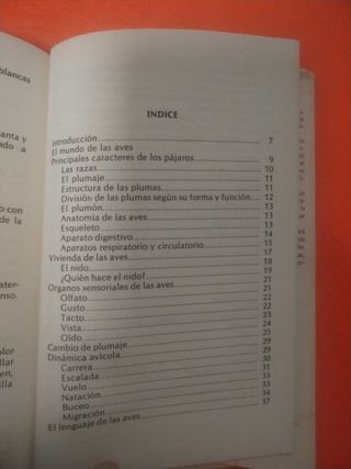 PÁJAROS LIBRO