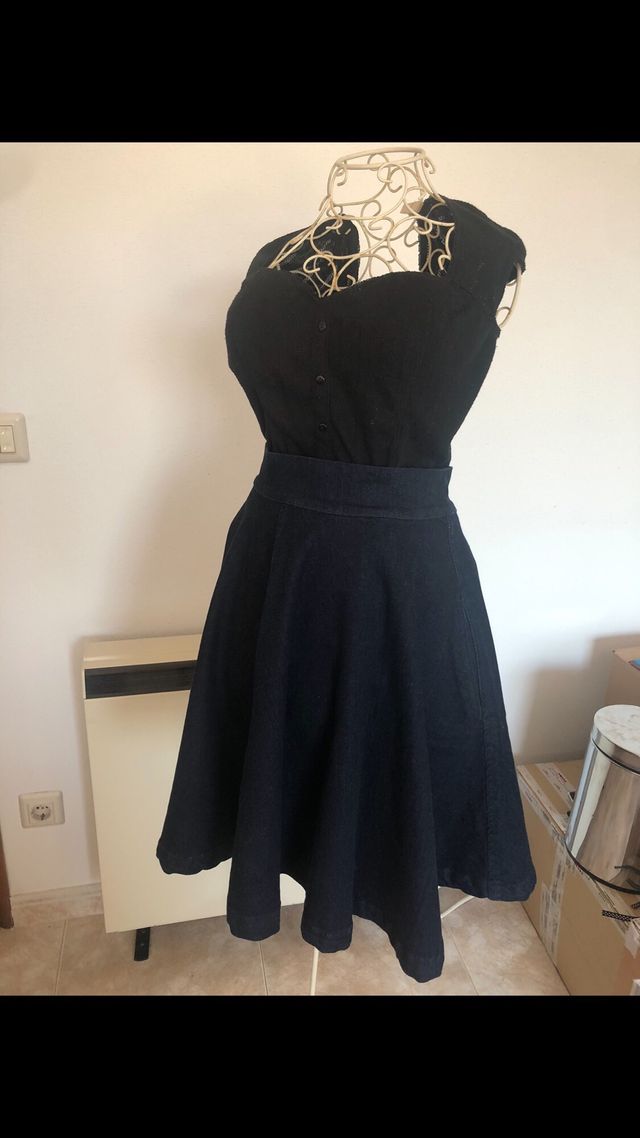 Corpiño/ top de punto escote corazón 40