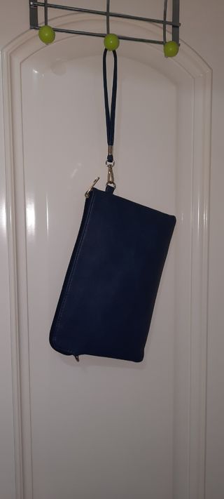 Bolso cartera azul marino