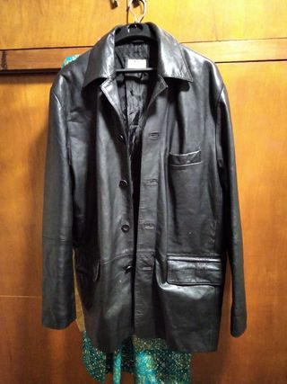 Chaqueta cuero negro